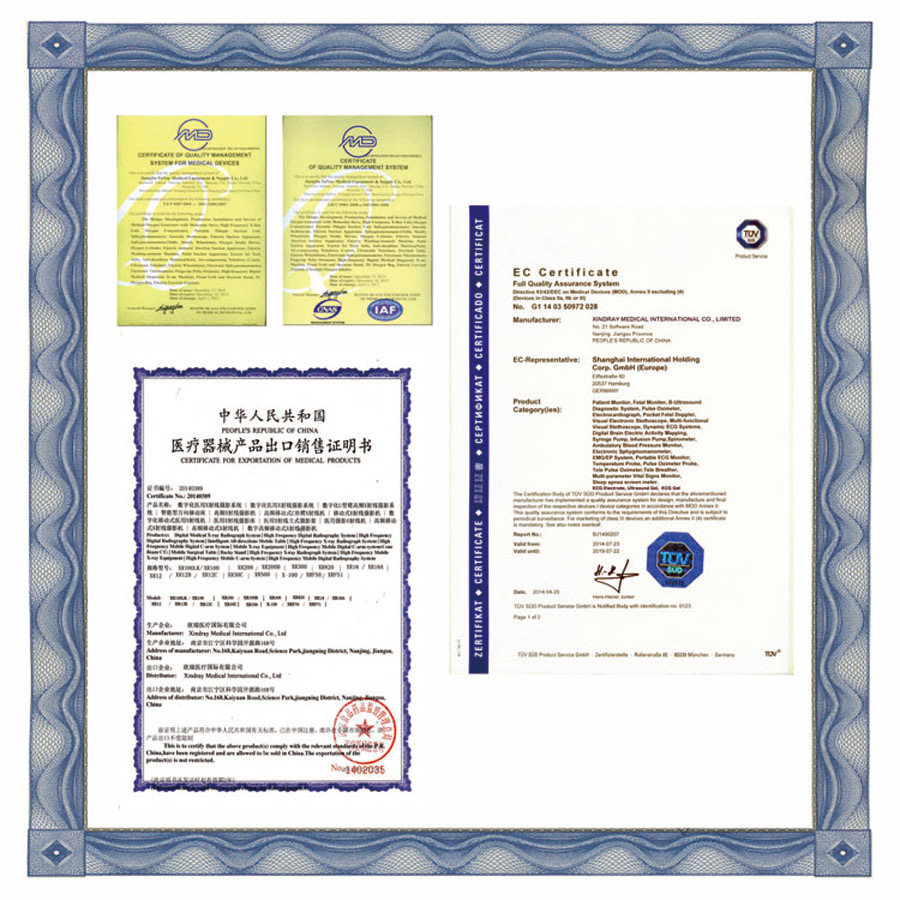 2.5Our certificate XINDRAY MIC证书 NEW 2.5 su certificado Xindray Mic 证书 Nuevo