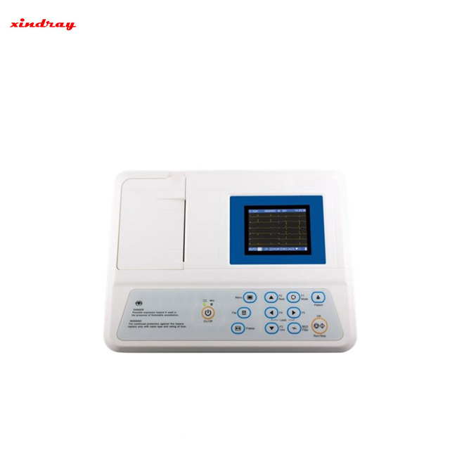 Máquina portátil de ECG de tres canales