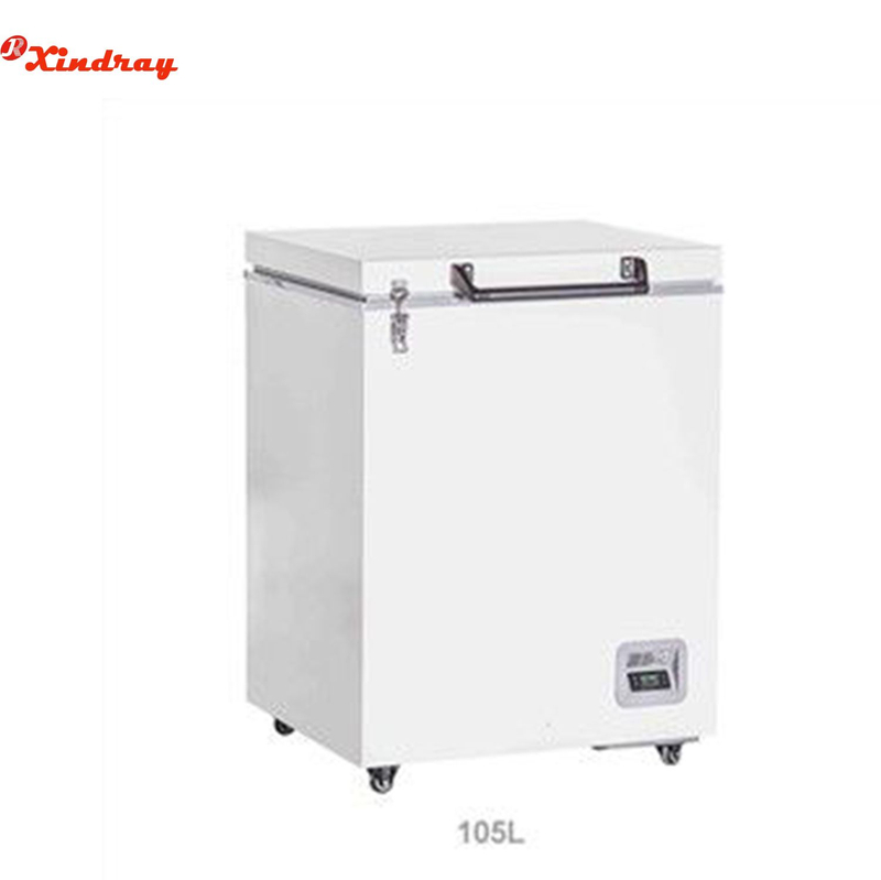 Congelador horizontal criogénico médico 105L/485L/305L -Congelador profundo de 25 grados