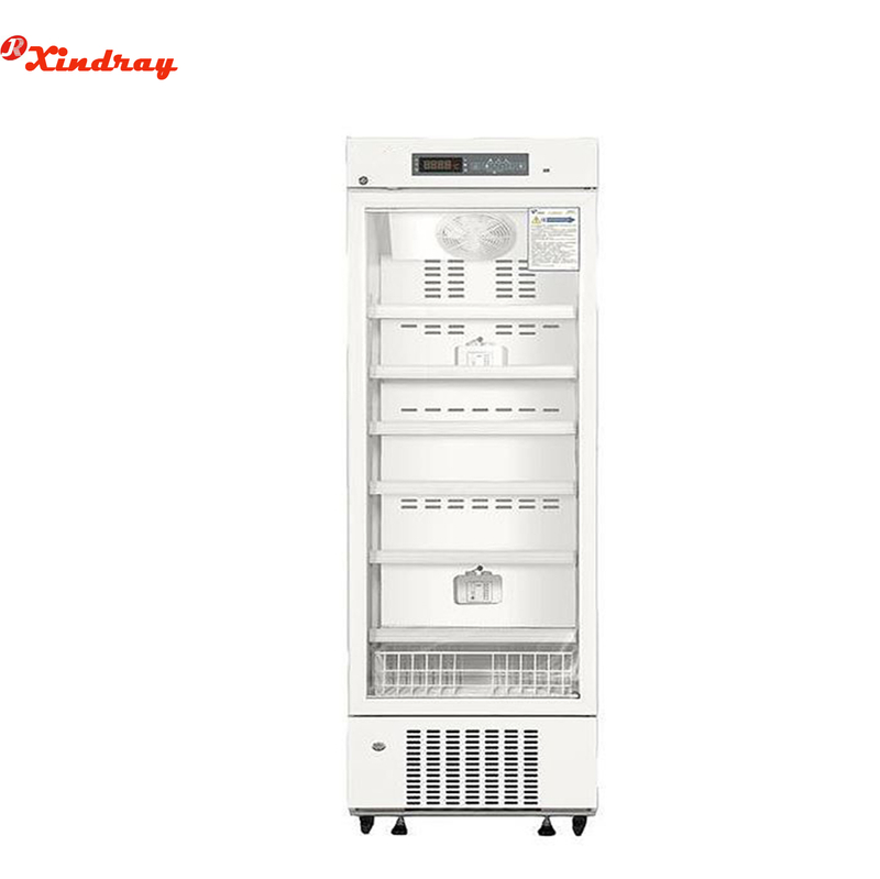Laboratorio 315L/415L Refrigerador de farmacia de 2-8 grados con puerta de vidrio de calentamiento de rebote automático